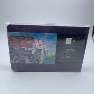 Watercolor Journal 2 pack 8.5x5.5 Purple NEW 140lb 48 Pages Cold Press Expert
